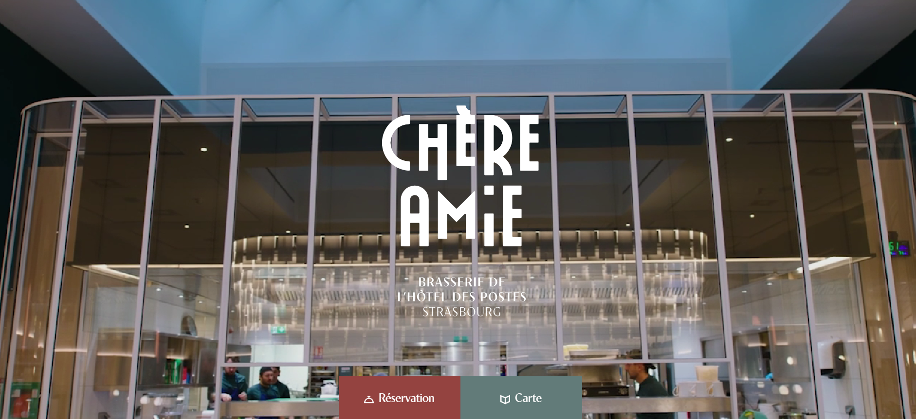Page d’accueil du site Chère Amie